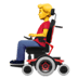 👨‍🦼 man in motorized wheelchair display on Apple